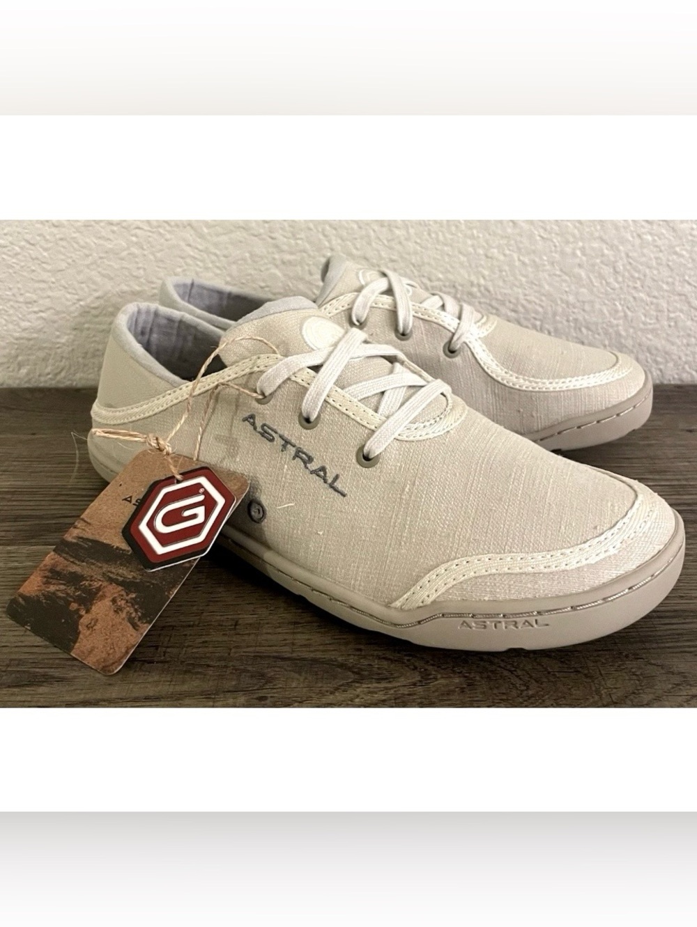 Astral Loyak EZ HT Womens US 7 Salty White Water Minimalist Hemp Outdoor Shoes